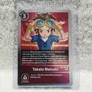 5/$20 Mint Takato Matsuki Digimon Tamer Holo Card EX2-056 R by Bandai!!